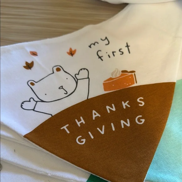 Colorful Holiday Baby Bandana Bib Set - Picture 7 of 14